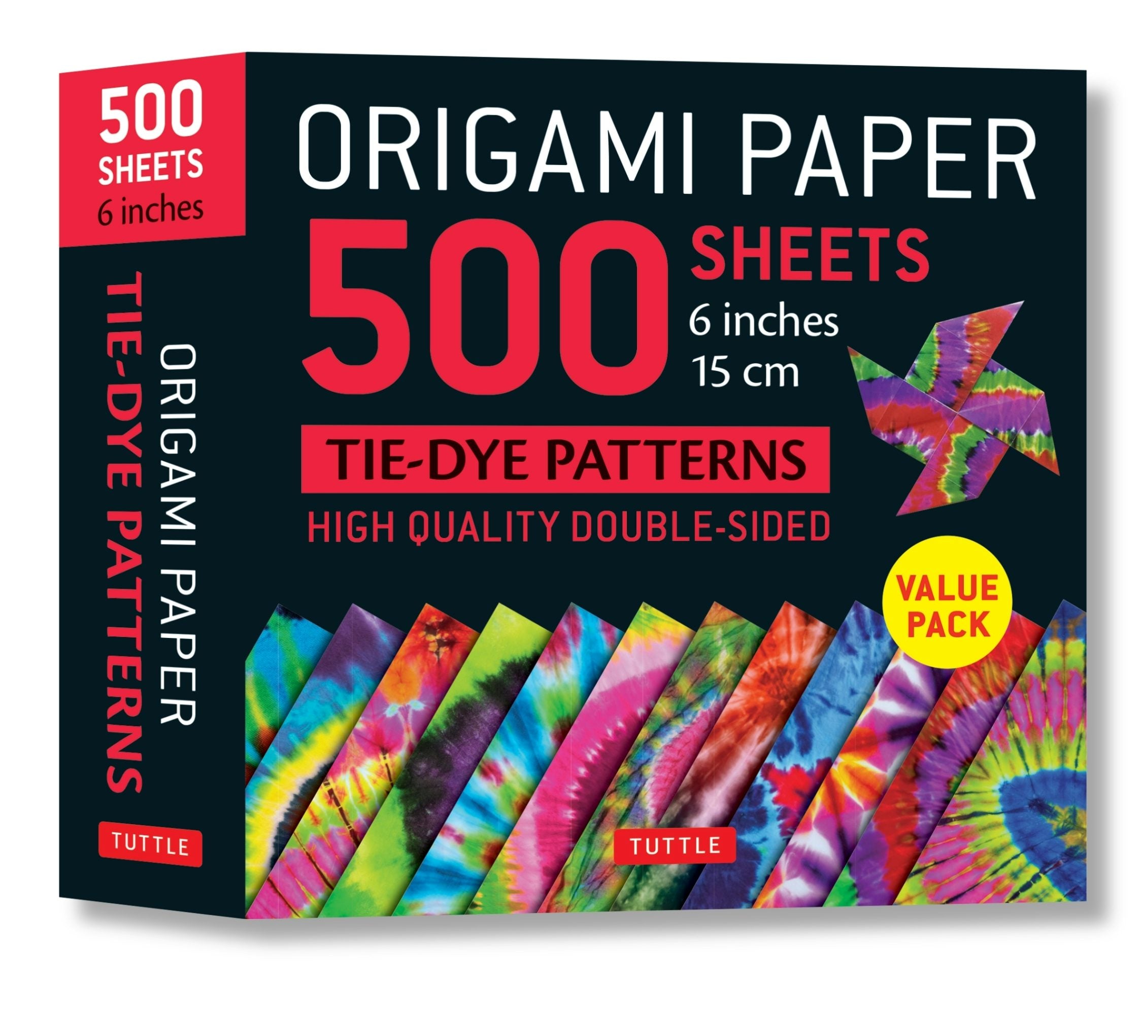 Book cover image for Origami Paper 500 sheets Tie-Dye Patterns 6" (15 cm) ISBN: 9780804852388
